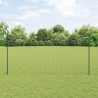 Clôture Euro avec 5 Pieux U Verte 1,6x10 m Acier 