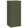 Supports de Plante d'Extérieur Pilier 3 pcs Acier Vert Olive 