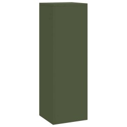 Supports de Plante d'Extérieur Pilier 3 pcs Acier Vert Olive 