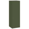 Supports de Plante d'Extérieur Pilier 3 pcs Acier Vert Olive 