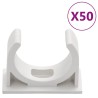 Goulottes de câble avec pinces Ø30 mm 30 m PVC 