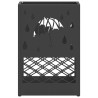 Porte-parapluie noir 28x12x41 cm en acier 