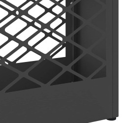 Porte-parapluie noir 28x12x41 cm en acier 