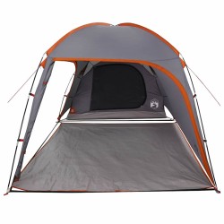 Tente Gris et orange Large Polyester et fibre de verre 
