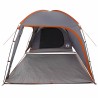 Tente Gris et orange Large Polyester et fibre de verre 