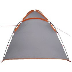 Tente Gris et orange Large Polyester et fibre de verre 