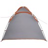 Tente Gris et orange Large Polyester et fibre de verre 