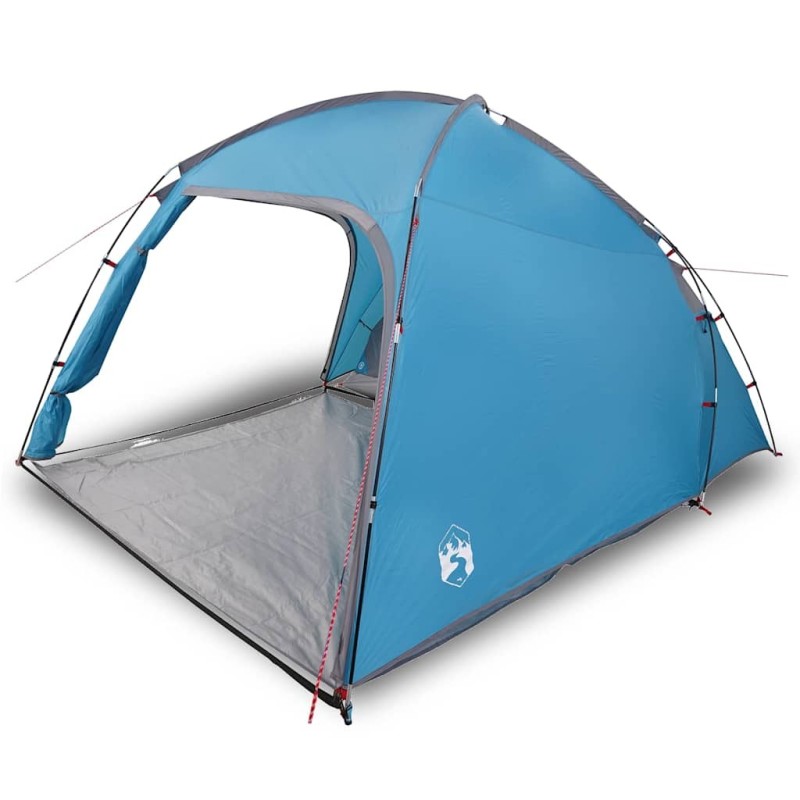 Tente avec toit avec évent Bleu Moyen Polyester et fibre de verre 