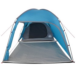 Tente avec toit avec évent Bleu Moyen Polyester et fibre de verre 