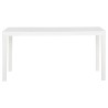 Table de jardin 150x90x72 cm PP Blanc 