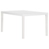Table de jardin 150x90x72 cm PP Blanc 
