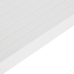 Table de jardin 150x90x72 cm PP Blanc 