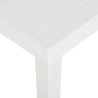 Table de jardin 150x90x72 cm PP Blanc 