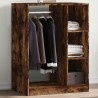 Garde-robe chêne fumé 77x48x102 cm bois d'ingénierie 