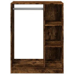 Garde-robe chêne fumé 77x48x102 cm bois d'ingénierie 