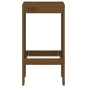 Tabourets lot de 2 marron miel 40x36x75 cm bois massif de pin 