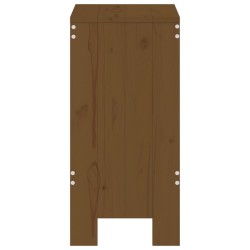 Tabourets lot de 2 marron miel 40x36x75 cm bois massif de pin 