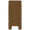 Tabourets lot de 2 marron miel 40x36x75 cm bois massif de pin 