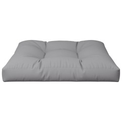 Coussin de palette gris 70x70x12 cm tissu 