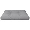 Coussin de palette gris 70x70x12 cm tissu 