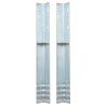 Piquet de sol en forme de L 2 pcs Acier galvanisé 5 x 5 x 50 cm 
