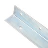 Piquet de sol en forme de L 2 pcs Acier galvanisé 5 x 5 x 50 cm 