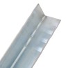 Piquet de sol en forme de L 2 pcs Acier galvanisé 5 x 5 x 50 cm 