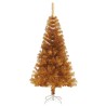 Sapin de Noël artificiel avec support Doré 120 cm PET 
