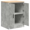 Armoire de rangement de garage gris béton 60x51x85 cm bois pin 