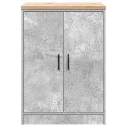 Armoire de rangement de garage gris béton 60x51x85 cm bois pin 