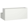 Pot de jardin 2 niveaux 100x60x45 cm Acier blanc 