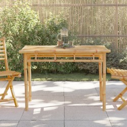 Table à manger de jardin 110x55x75 cm bambou 