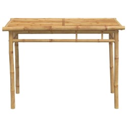 Table à manger de jardin 110x55x75 cm bambou 