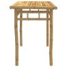 Table à manger de jardin 110x55x75 cm bambou 