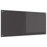 Dosseret de cuisine Gris foncé 110x50x0,6 cm Verre trempé 