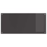 Dosseret de cuisine Gris foncé 110x50x0,6 cm Verre trempé 
