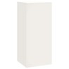 Supports de plantes d'extérieur Pillar 3 pcs Acier blanc 