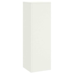 Supports de plantes d'extérieur Pillar 3 pcs Acier blanc 