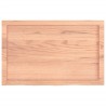 Comptoir de salle de bain marron 80x50x(2-4) cm bois traité 