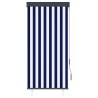 Store roulant d'extérieur 80x250 cm Bleu et blanc 