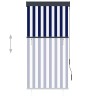 Store roulant d'extérieur 80x250 cm Bleu et blanc 