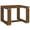 Table d'appoint jardin marron miel 40x38x28,5cm bois massif pin 
