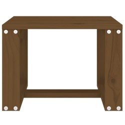 Table d'appoint jardin marron miel 40x38x28,5cm bois massif pin 