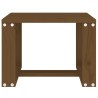 Table d'appoint jardin marron miel 40x38x28,5cm bois massif pin 