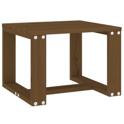 Table d'appoint jardin marron miel 40x38x28,5cm bois massif pin 