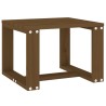 Table d'appoint jardin marron miel 40x38x28,5cm bois massif pin 