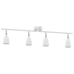 Projecteur de plafond 4 voies réglable blanc GU10 