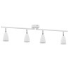 Projecteur de plafond 4 voies réglable blanc GU10 
