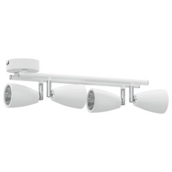 Projecteur de plafond 4 voies réglable blanc GU10 