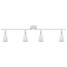 Projecteur de plafond 4 voies réglable blanc GU10 